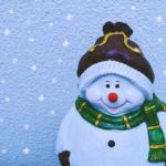 Новогодняя фигура снеговика. Украшение для дома, сада